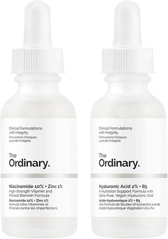 The Ordinary Niacinamide 10% + Zinc 1% 30ml and The Ordinary AHA 30% + BHA 2% Peeling Solution  30ml